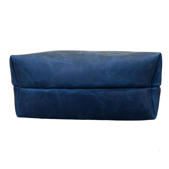 Full Grain Leather Tote in Midnight Blue - Picture 3 of 12